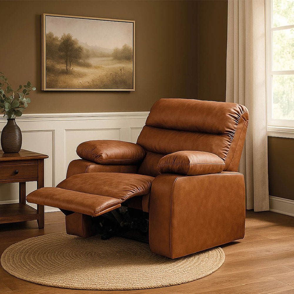 Poltrona do Papai Reclinável Retrátil Naaman Sintético PU K01 - D`Rossi