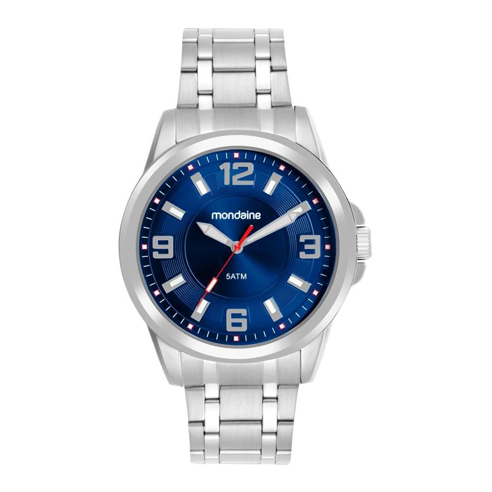 Relogio Mondaine Masculino Ref: 83523g0mvne3 Casual Prateado