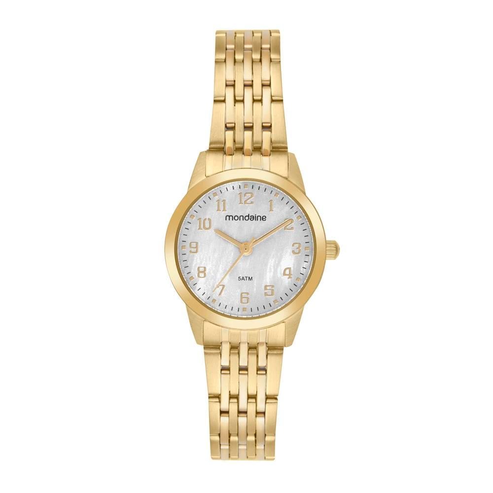 Relogio Mondaine Feminino Ref: 99830lpmvda1 Social Aço Dourado