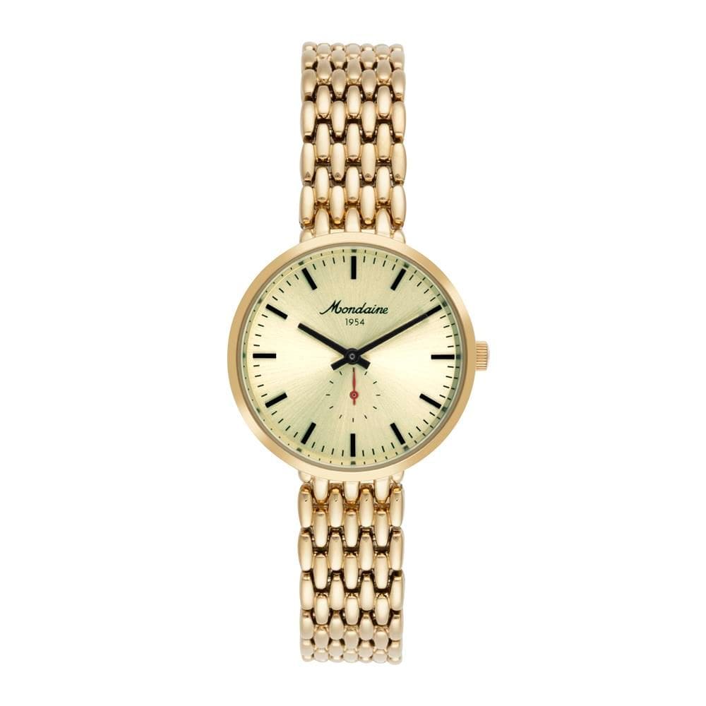 Relogio Mondaine Feminino Ref: 32914lpmvdm1 Clássico Dourado 1954