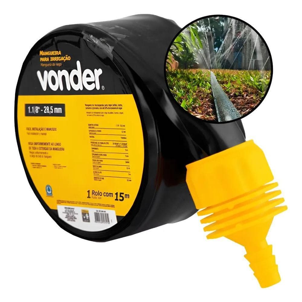 2X Mangueira Furada Para Irrigação Molhar Grama Jardim Horta