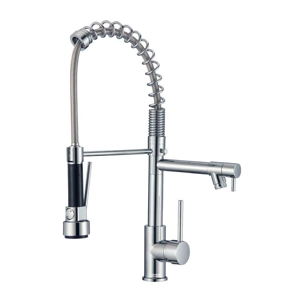 Torneira Cozinha Bancada Premium Goumert Inox Cromado Spray