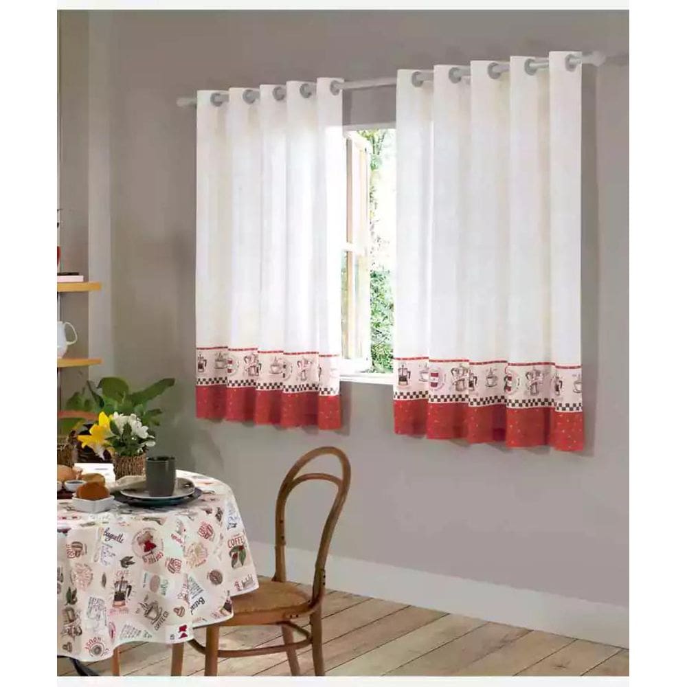 Cortina Cozinha Clean Athenas 2,00X1,20M Dhler Emma