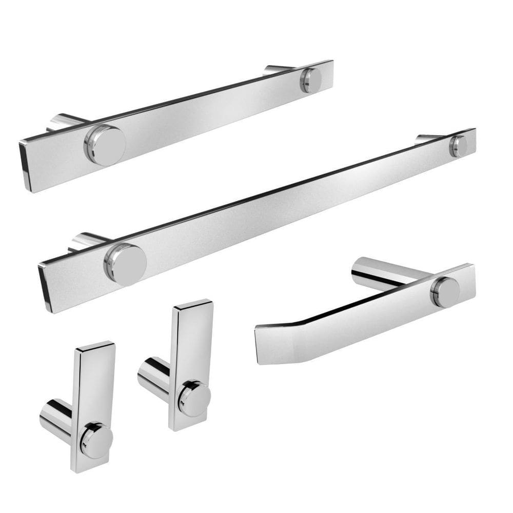 Kit Acessórios Banheiro 5 Peças Escovado 2070Pm