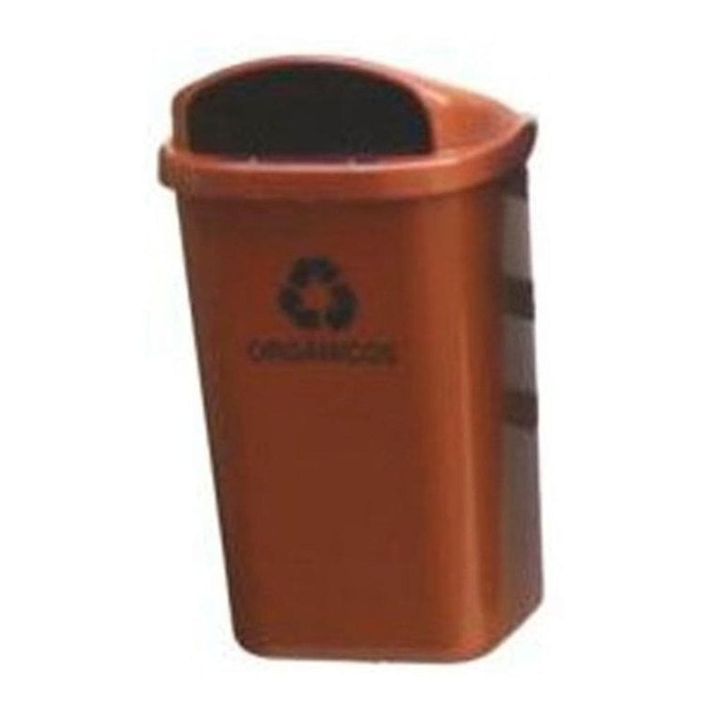 Cesto Individual Para Coleta Seletiva Marrom Sem Poste 50 L