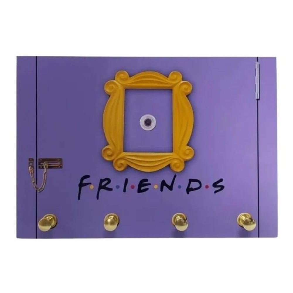 10X Porta Chaves Série Friends 21X15Cm