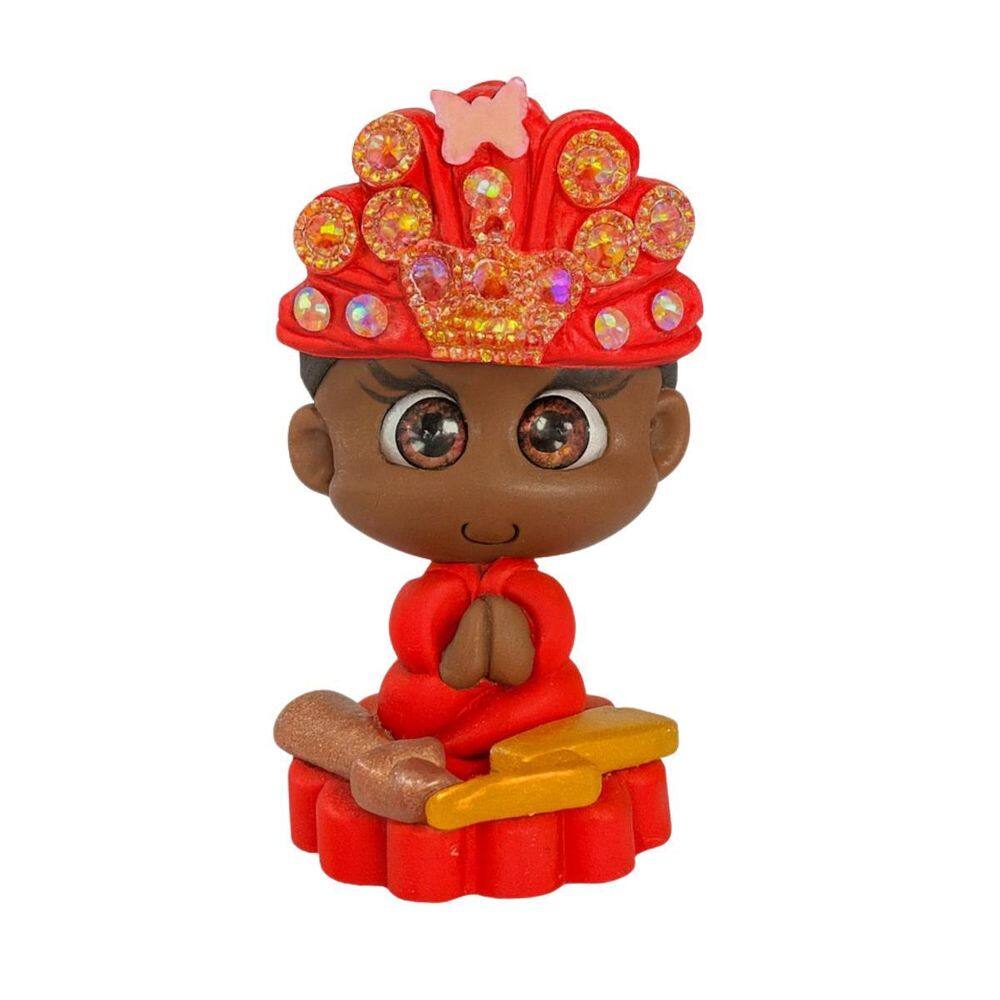Escultura Baby Orixá Em Biscuit 5 Cm Pureza E Doçura