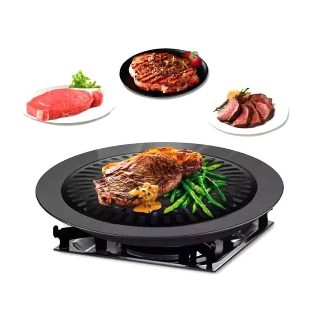 Churrasqueira Preta Para Fogão Antiaderente Não Faz Fumaça