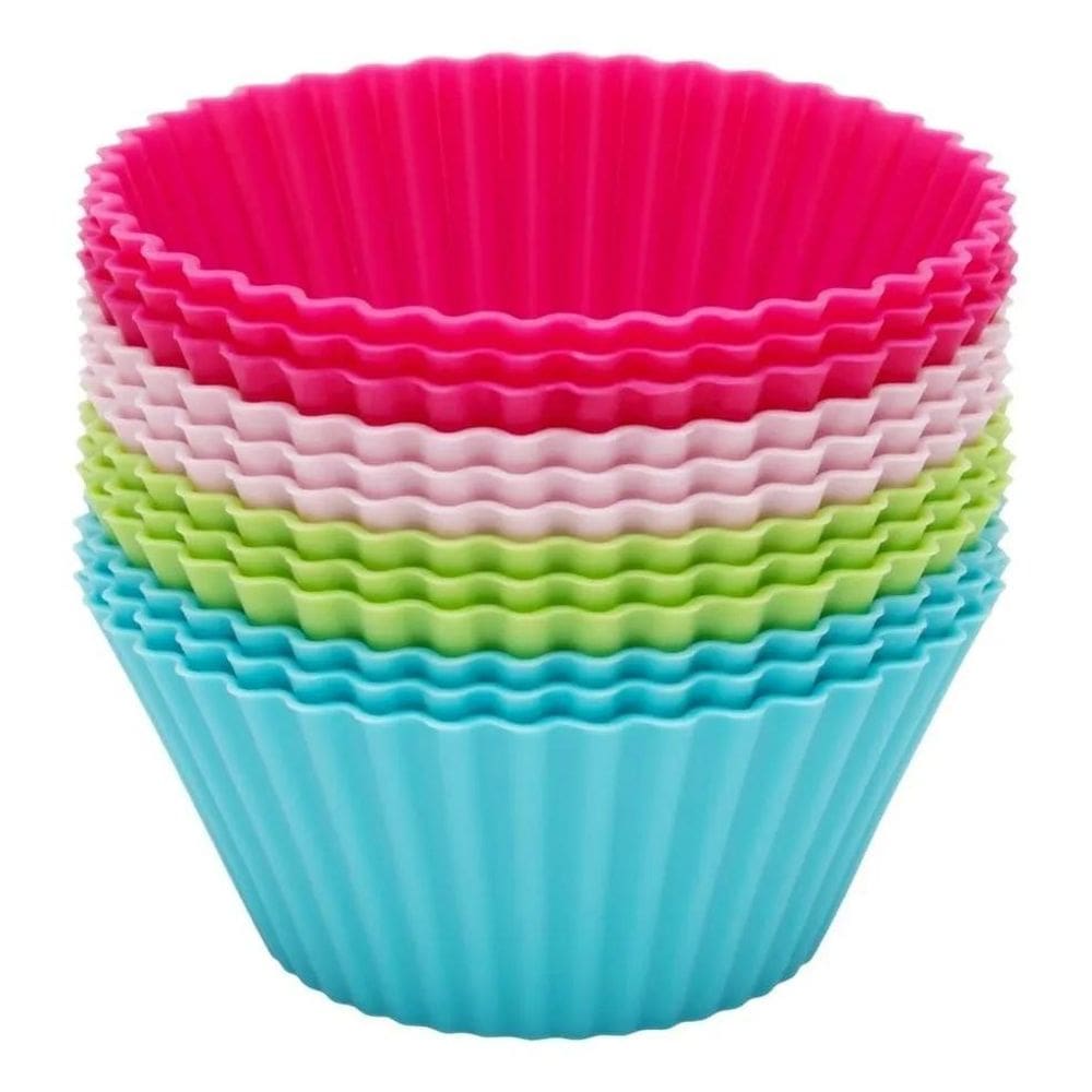 2X Jogo De Formas Para Muffins Redondo 12 Mimo Style