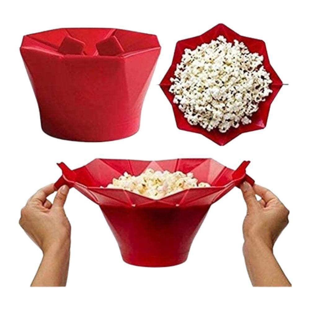 Balde Pipoca Pipoqueira Silicone Para Micro-Ondas Sem Óleo