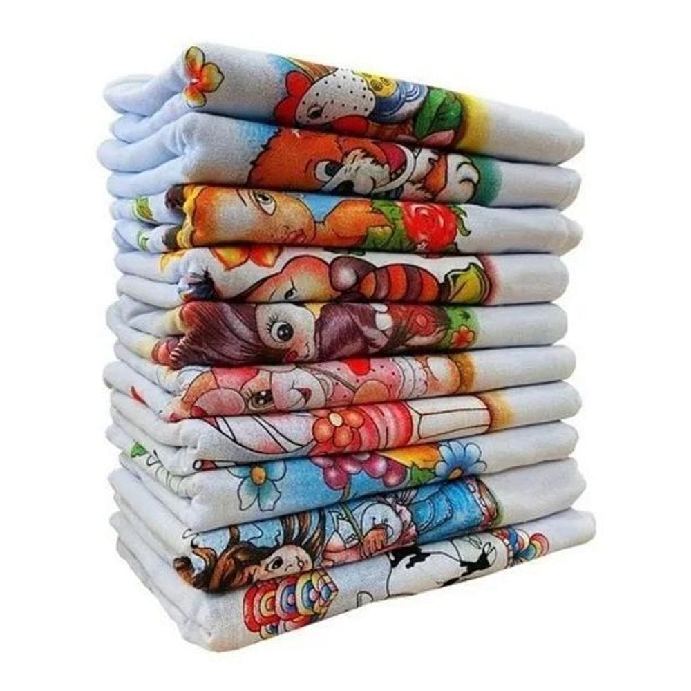 Pano De Prato Estampado Kit Com 10 65 X 45 Cm Rubber Store C