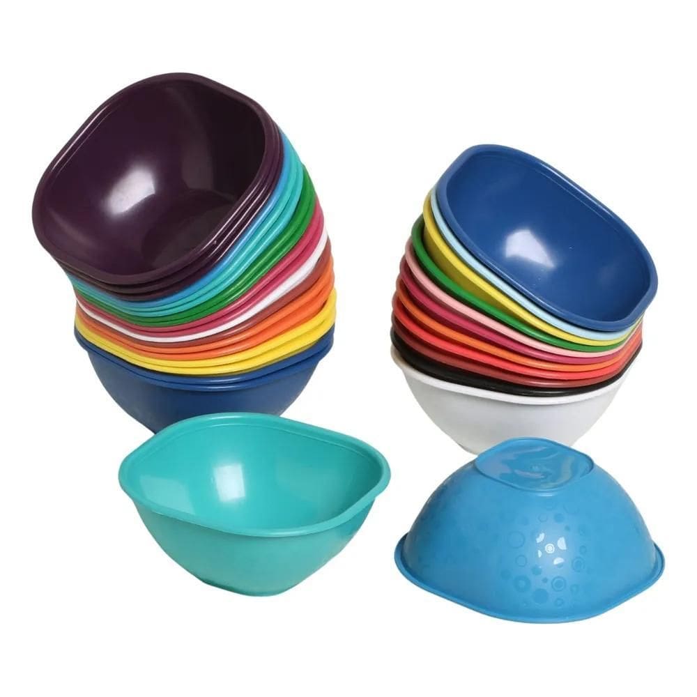 Kit 20 Peças Potes Tigelas Sobremesa Sorvete Açai 300Ml