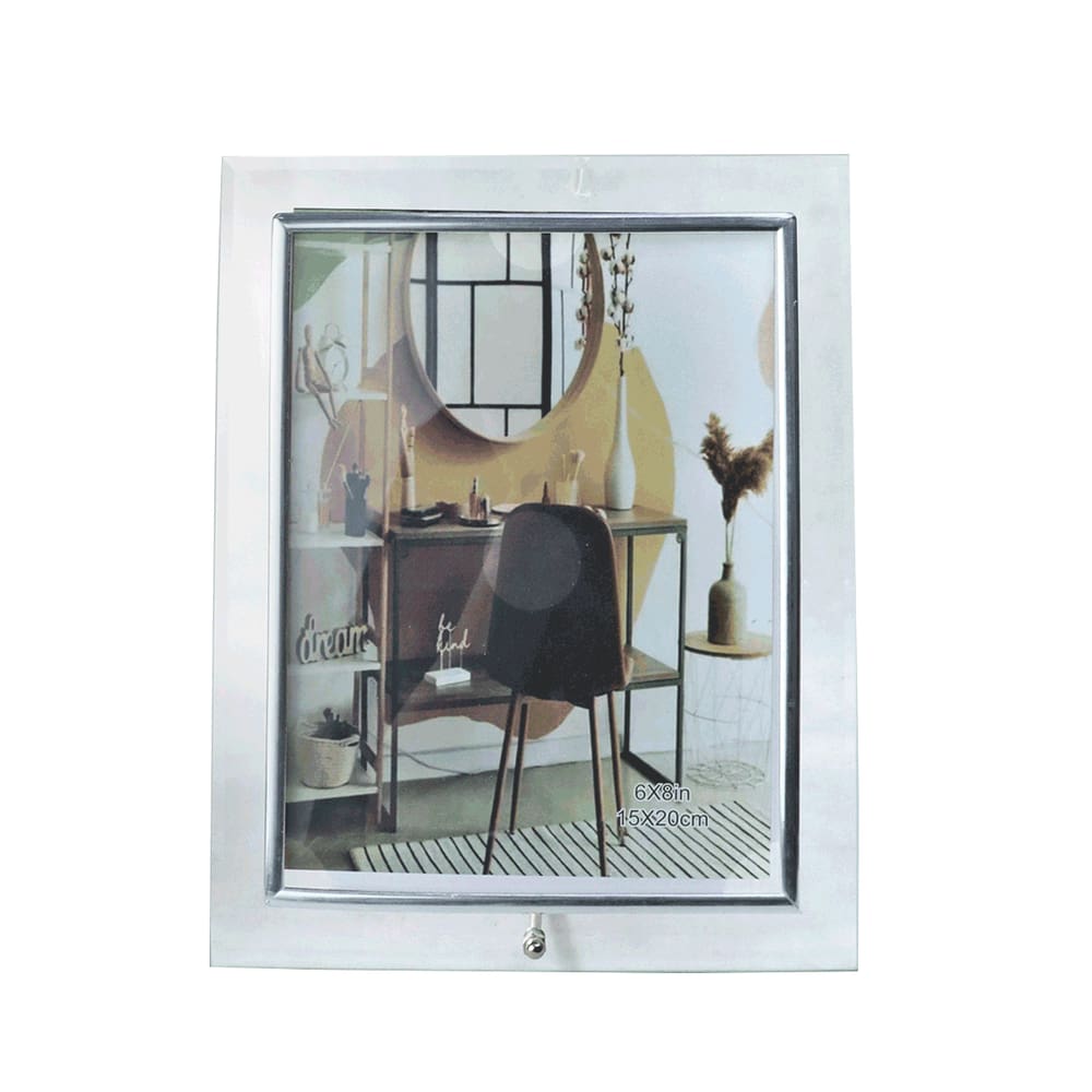 Porta Retrato De Vidro Vertical 15X20cm