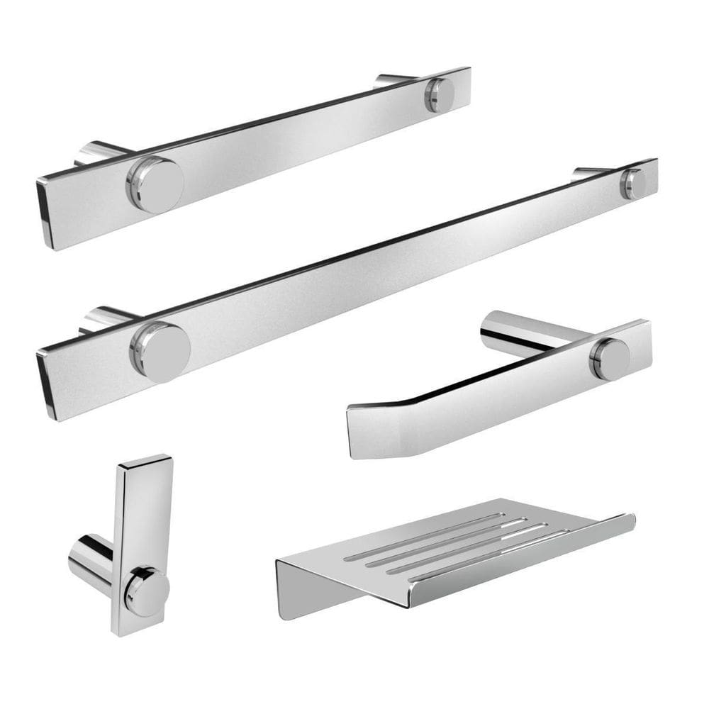 Kit Acessórios Banheiro 5 Peças Escovado 2180Pm