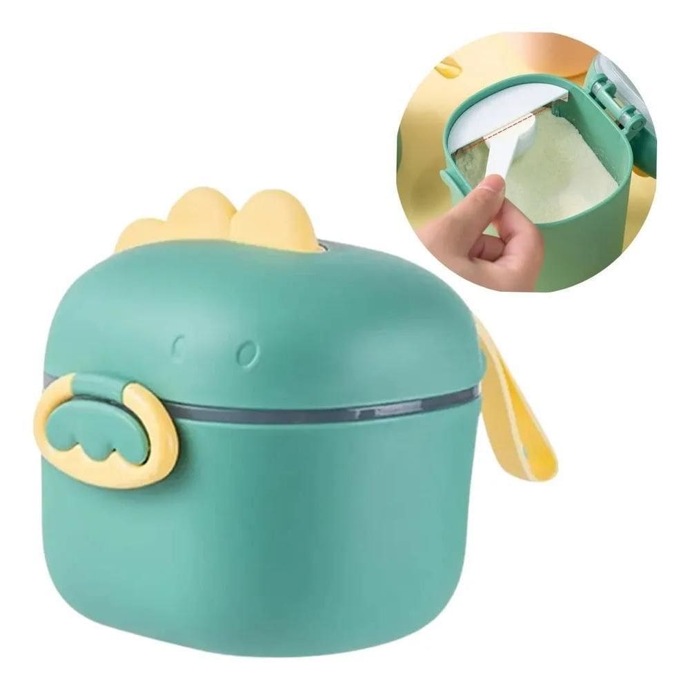 Porta Leite Em Pó Dosador Bebê Pote Dosador Colher Mamadeira