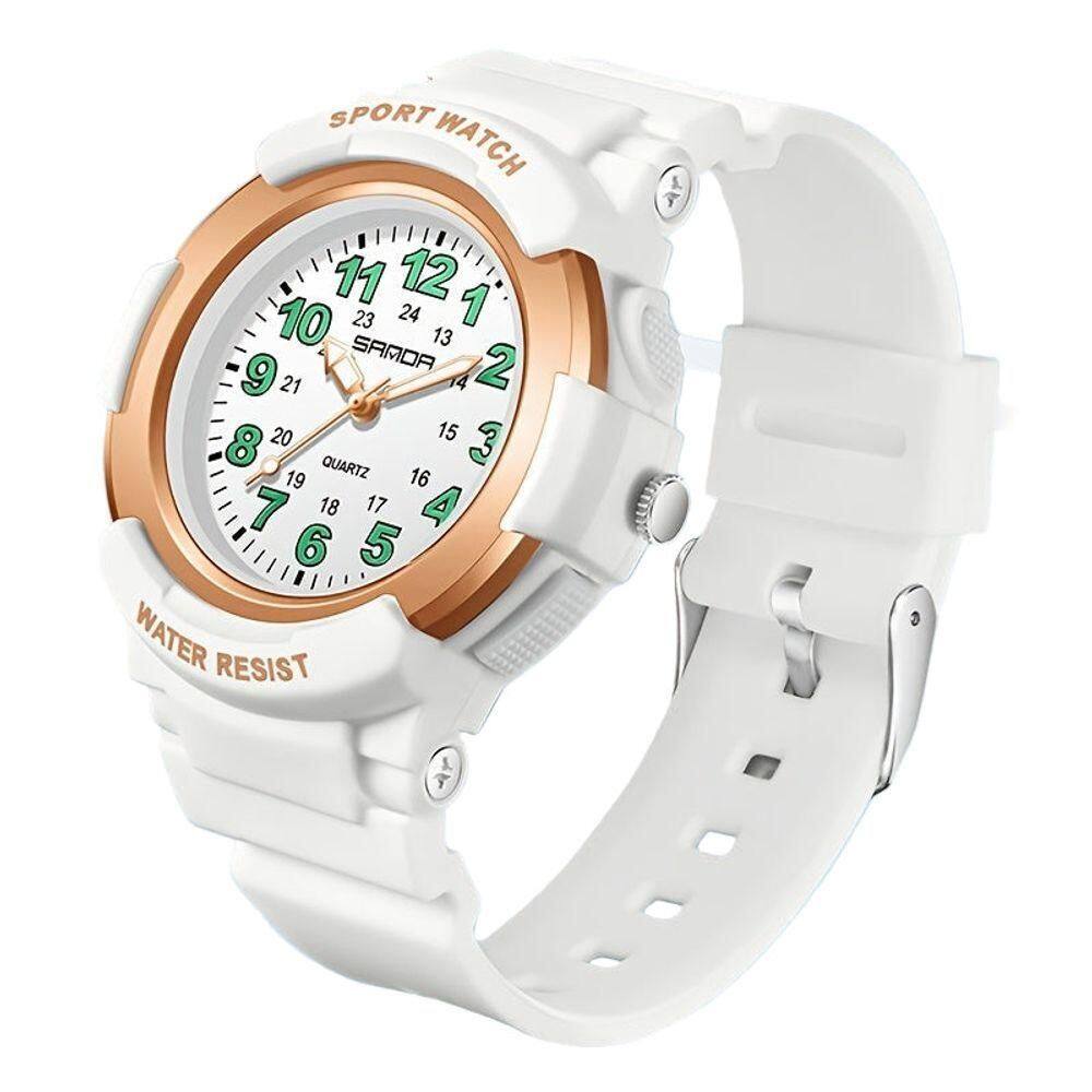 Relógio De Quartzo Sandavisor Analógico Minimalista Rosa