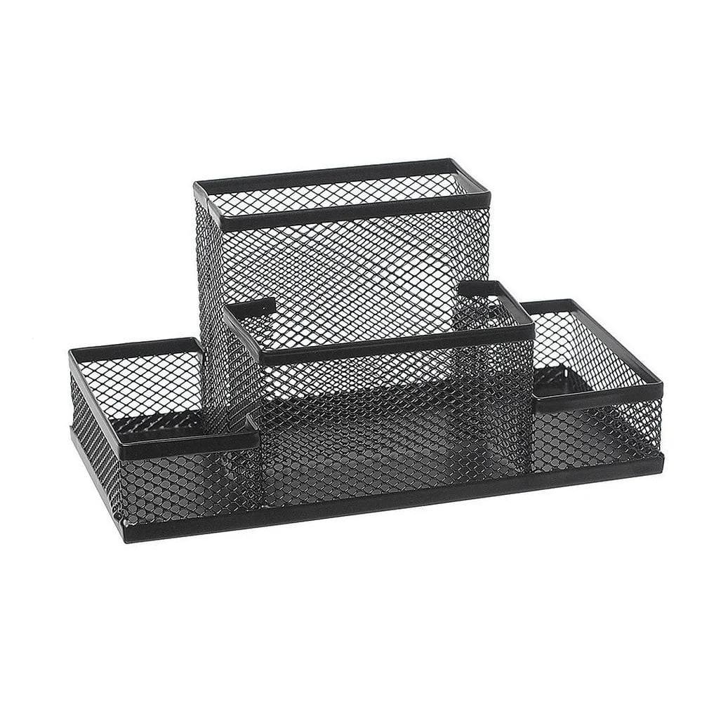3X Organizador De Metal Telado Para Escritório