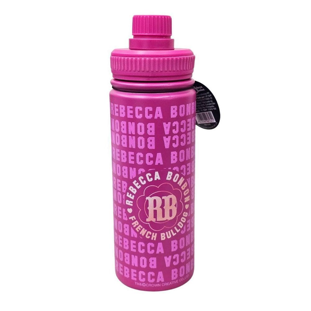 Garrafa Termica Rebecca Bonbon Aço Inox Squeeze 500Ml