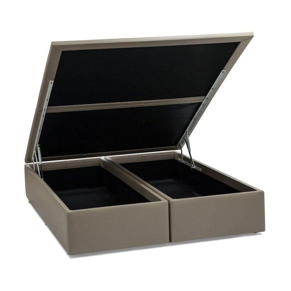 Base Baú Bege Queen (158X198X39) - Ortobom