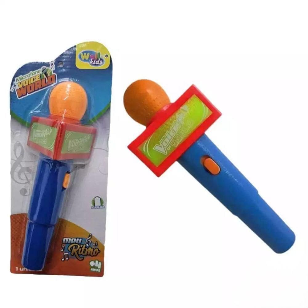 Microfone Infantil Musical Som Brinquedo Educativo Pilha