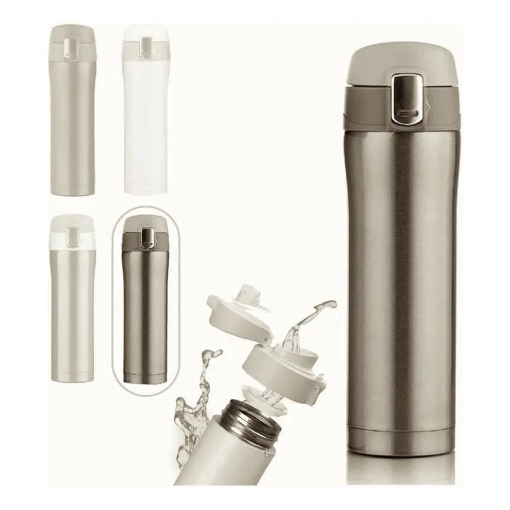 2X Garrafinha De Água Squeeze Térmica 500Ml Mantém Temperatu