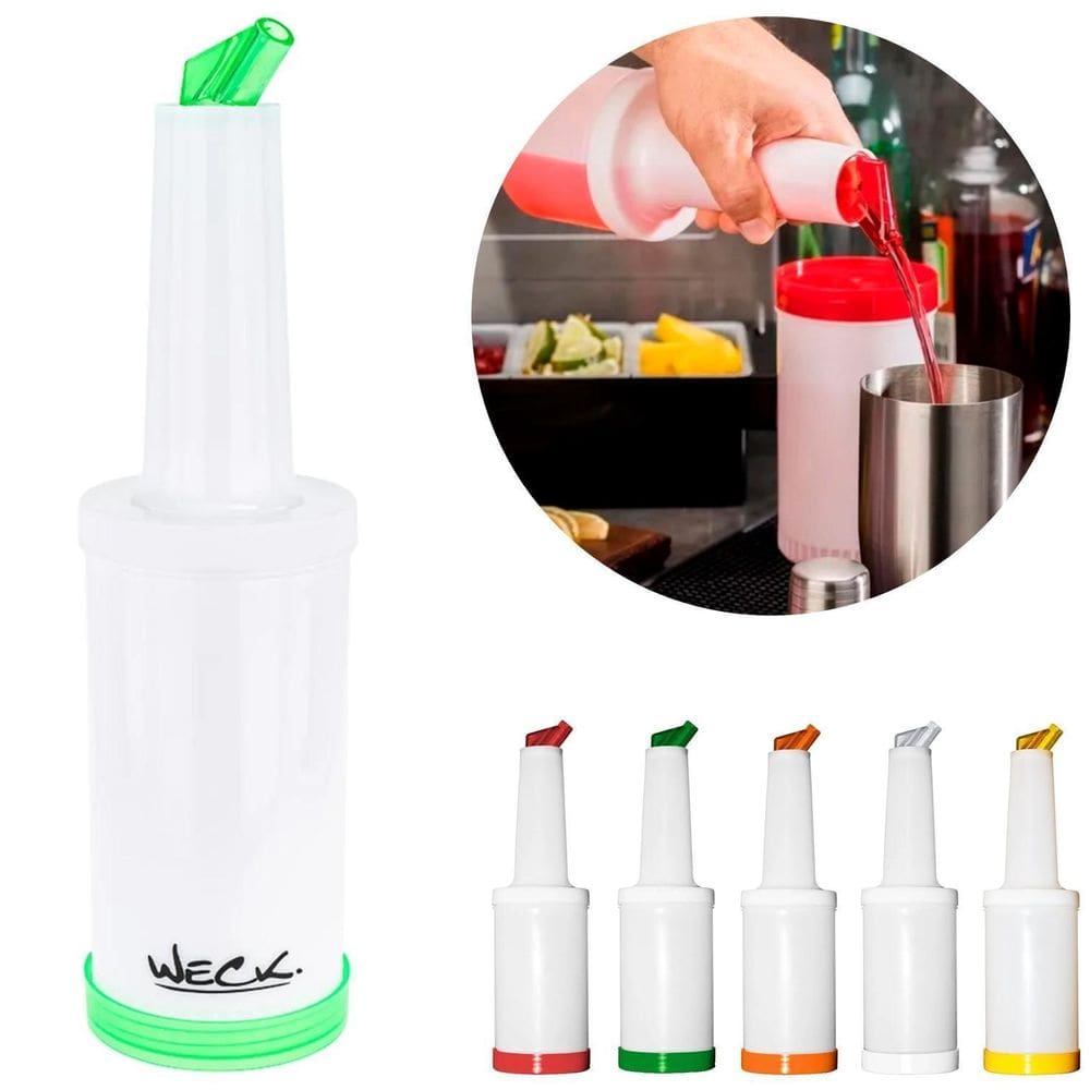 Garrafa Storen Para Bebida Bartender Tampa Rosca 1 Litro