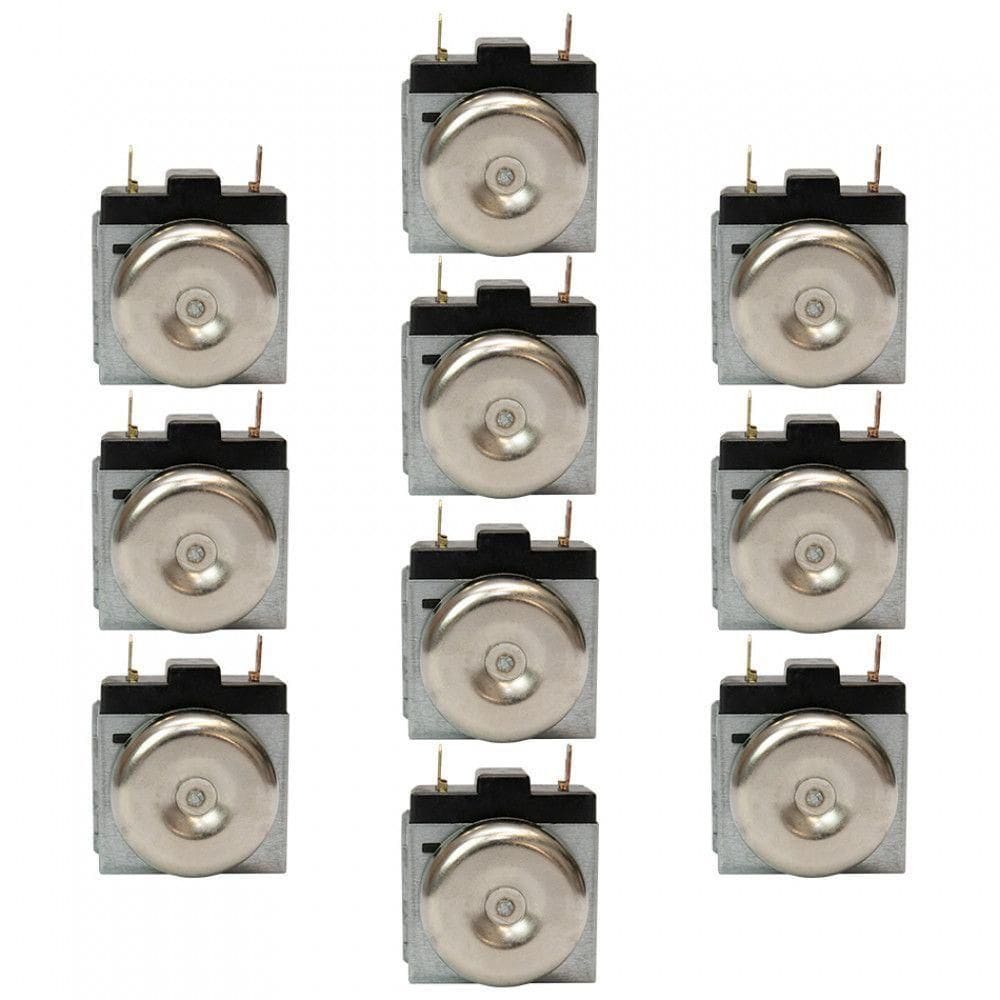 Kit Timer Mecânico Haste Longa Forno Elétrico - 10 Peças Metálico Bivolt