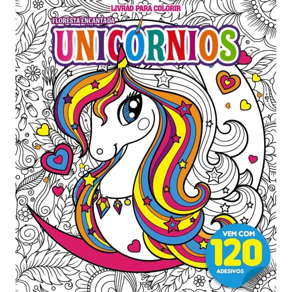 Unicórnios Livrão para Colorir