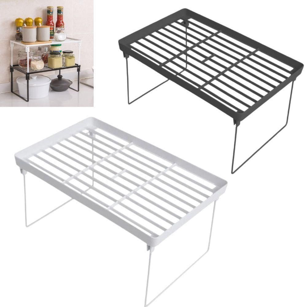 Prateleira Dobravel Armario Organizador Empilhavel Ajustavel Multifuncional Cozinha Pia Banheiro Mesa Sapateira Estante