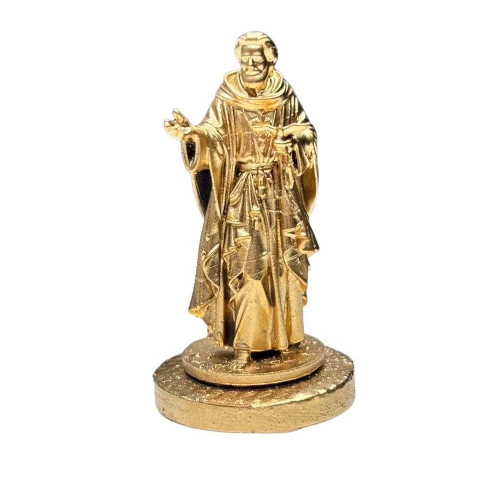 Miniatura Religiosa Santos E Arcanjos Resina 3D Dourada 5 Cm