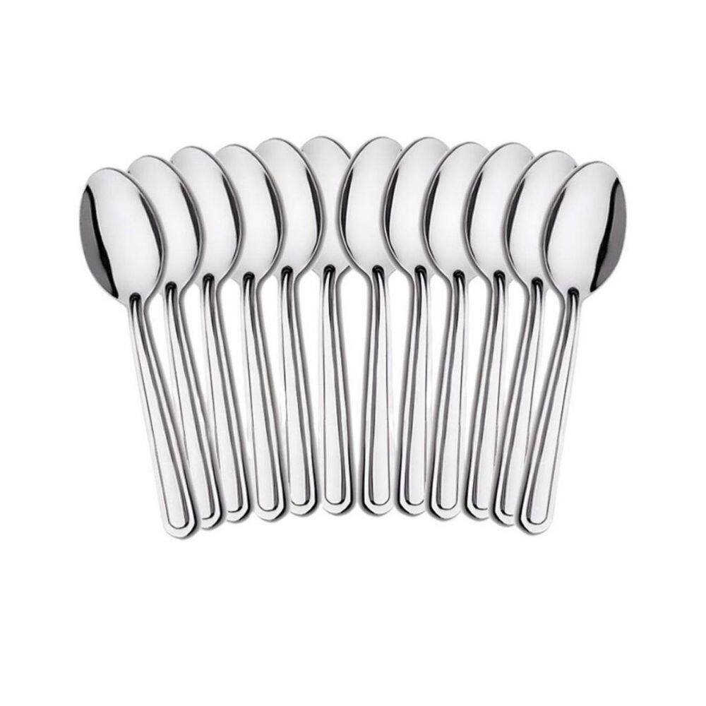 Kit 12 Colheres De Mesa Premium Aço Inox Restaurante Buffet Casamento Cozinha Refeições