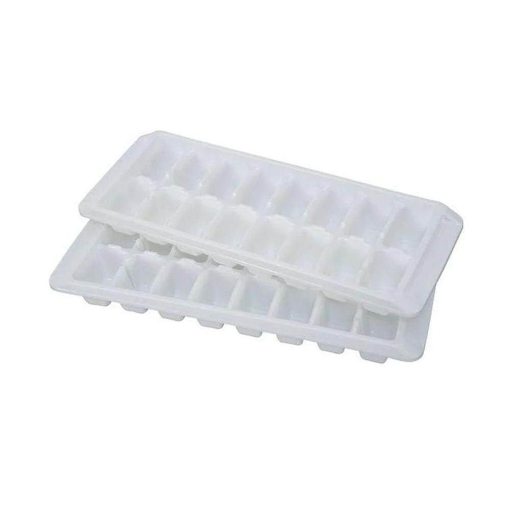 Kit 2 Formas De Gelo Com Tampa 16 Cubos Miniso Branca