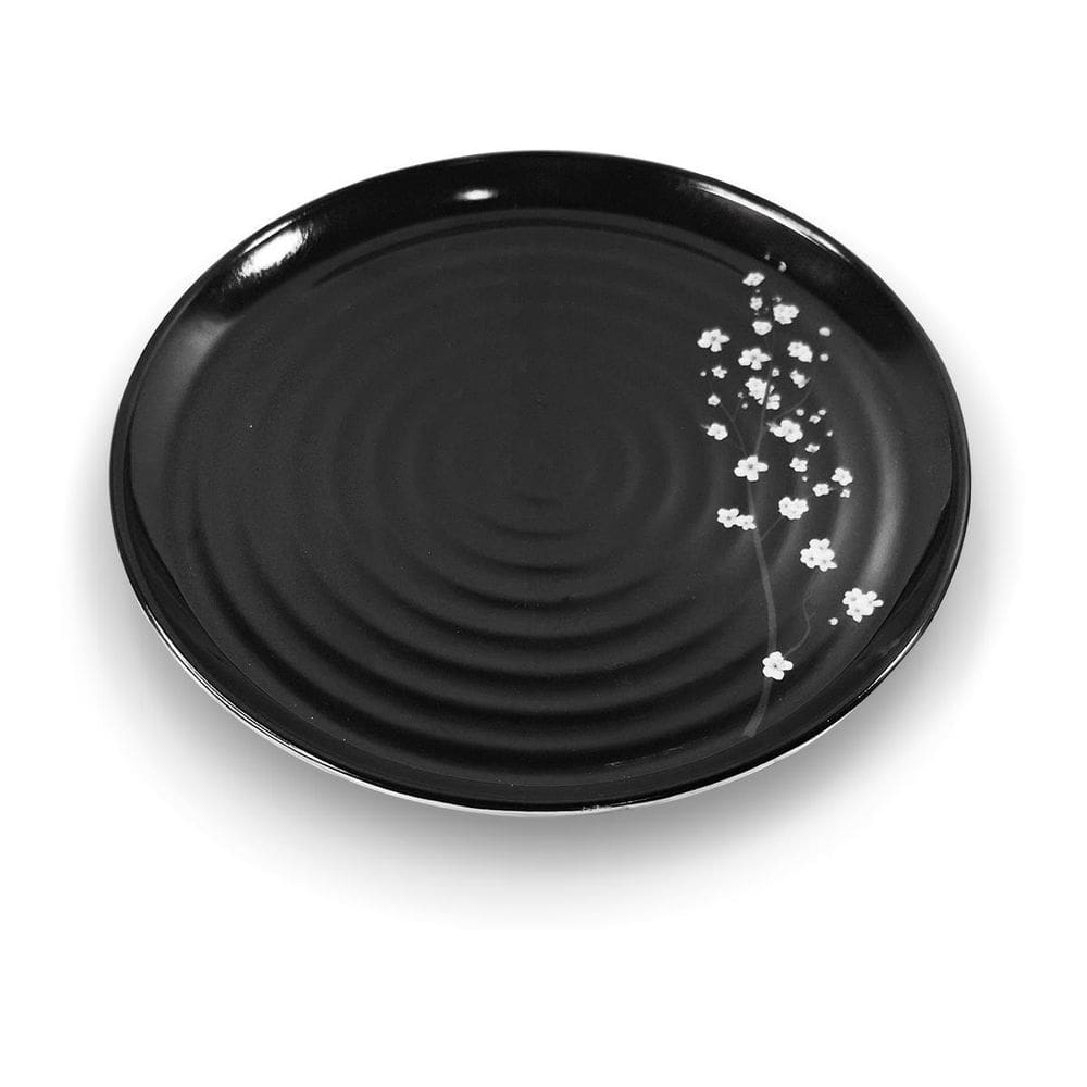 Prato De Mesa Linha Sakura Preta 27Cm - Ad.