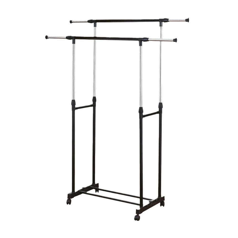 Arara Dupla Ferro, Aco Inox E Plastico Pp 140 Cm X 42 Cm X 1