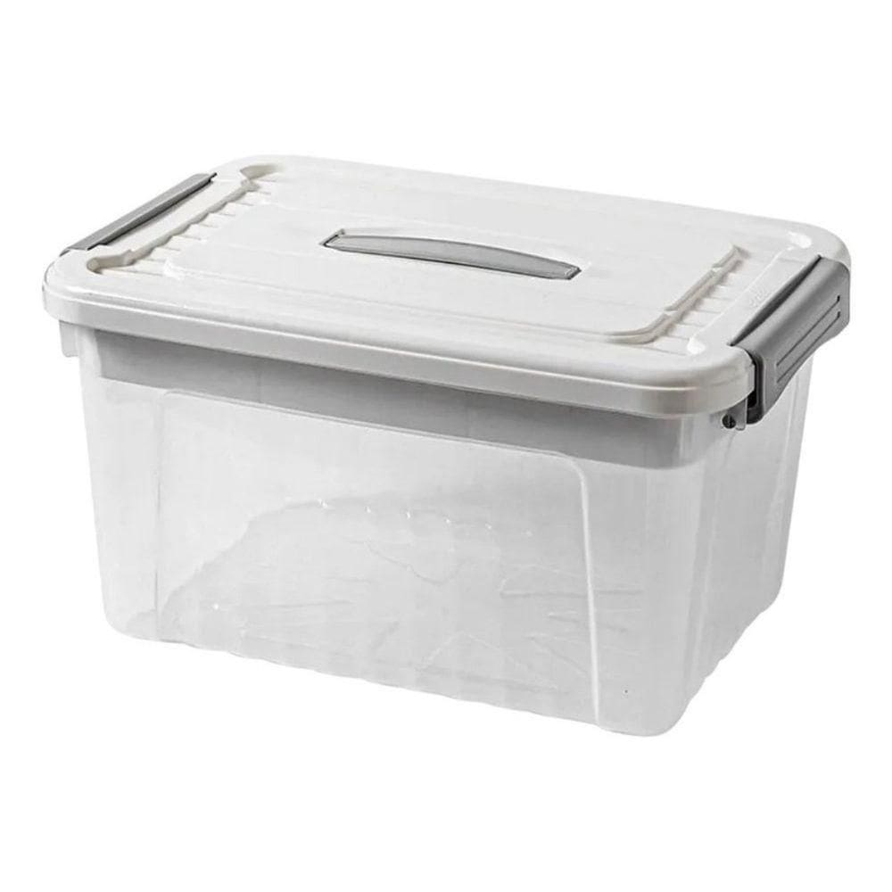 Caixa Cesto Organizador Multiuso Com Tampa 20 Litros