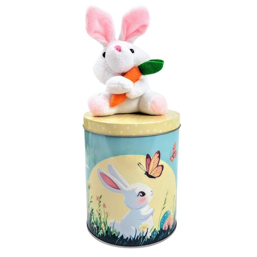 Lata Biscoito Decorativa Pascoa Metal Coelho Presente Poa