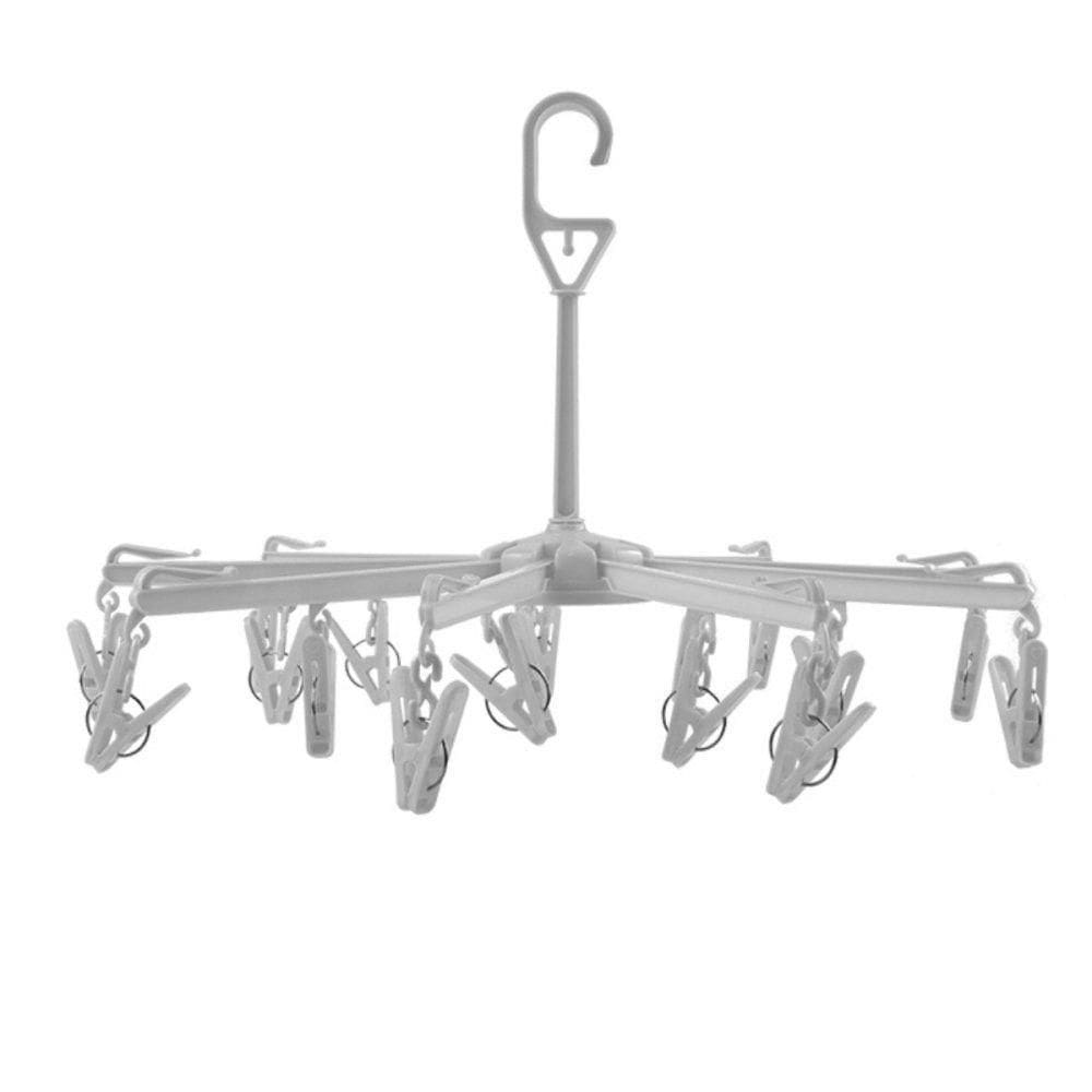 Varal De Roupa Guarda Chuva Portátil 16 Prendedores Peça Intima-