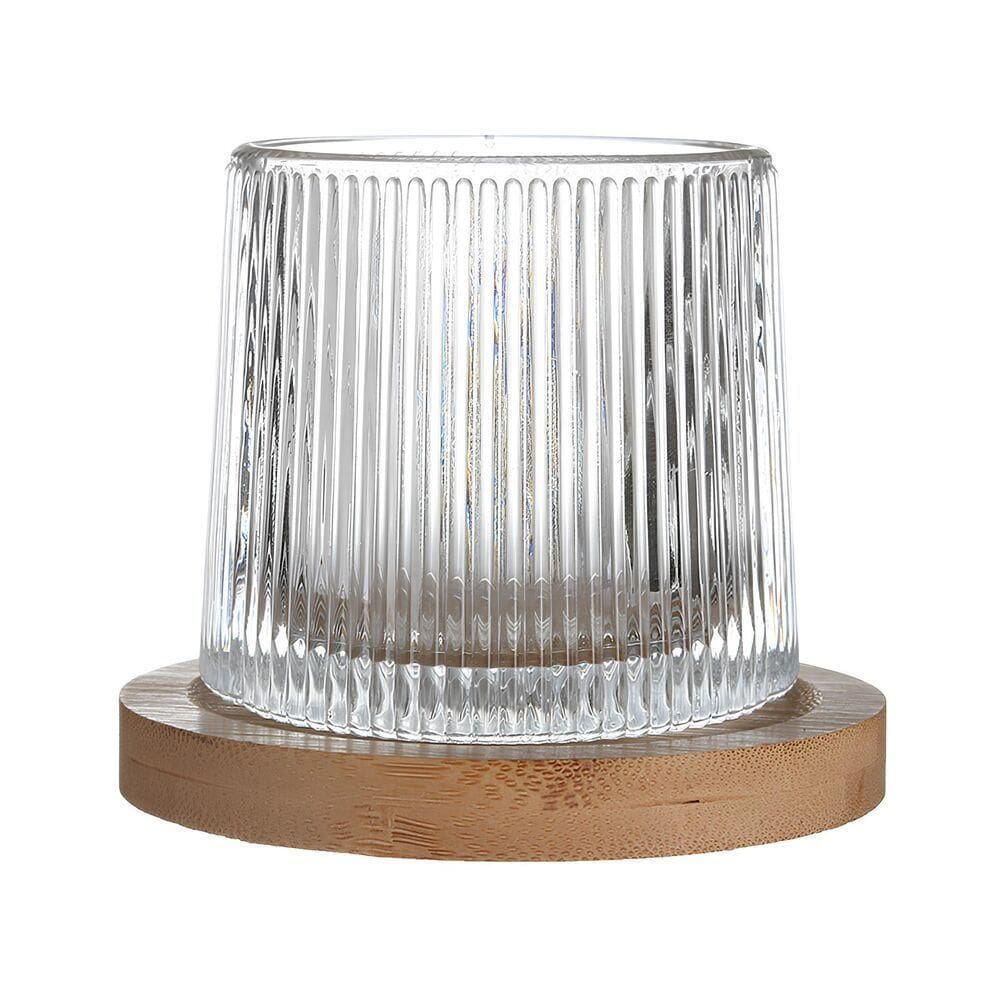 Copo De Whisky Premium Com Base De Madeira - Elegância Para Momentos Especiais