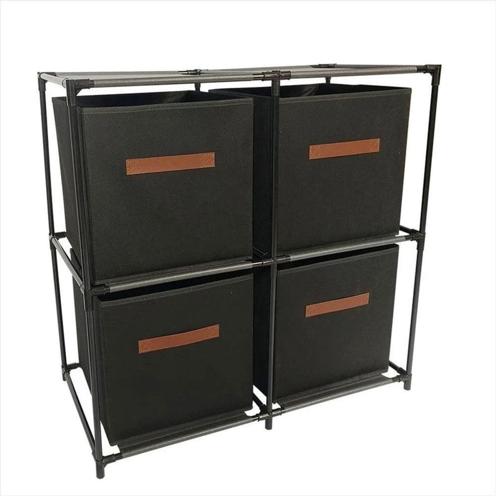 Organizador Quadruplo 2 Andares Tnt E Ferro 68 Cm X 34 Cm X