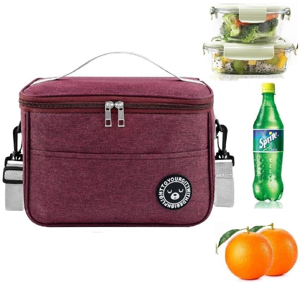 Bolsa Termica Fitness Frasqueira Trabalho Academia Frutas Marmita Bebida Lancheira Alca Regulavel Bolsinho Vinho