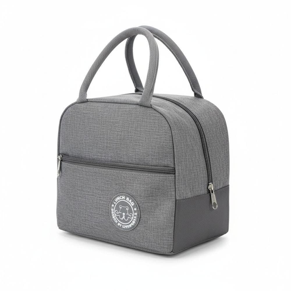 Bolsa Térmica Lancheira Cinza
