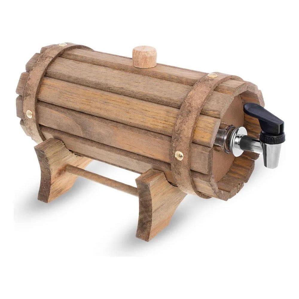 10X Barrica 01 Litro Artesanato Cachaça Churrasco Barril