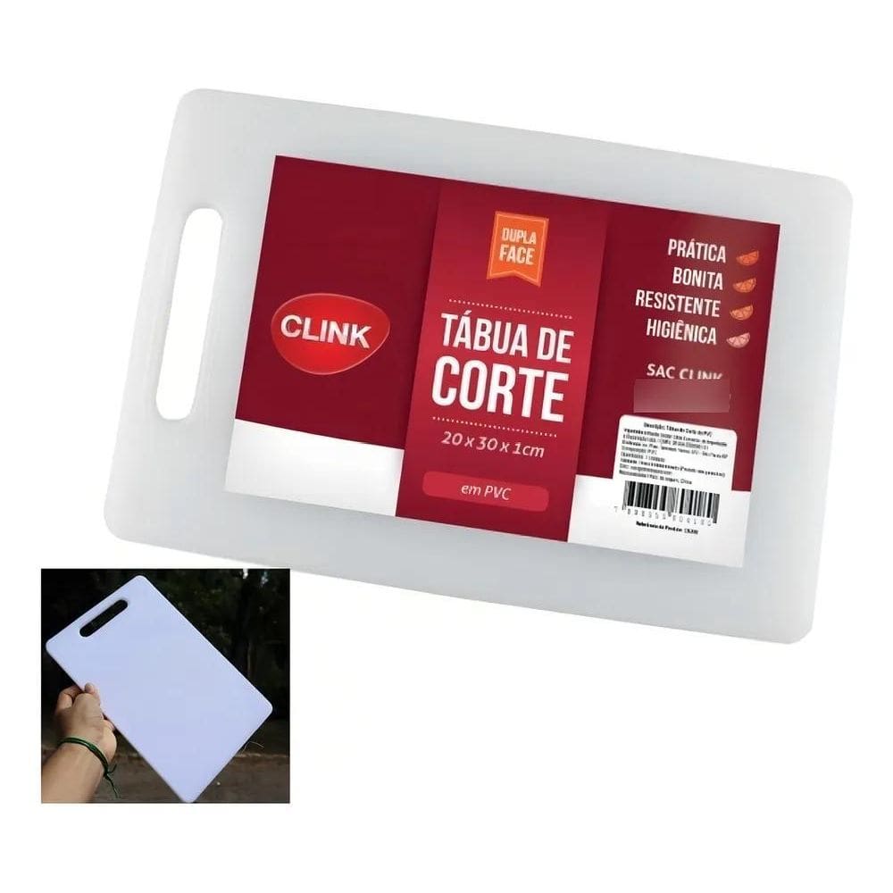 2X Tábua De Corte Carne Dupla Face Em Pvc Higiênica 20 X 30C
