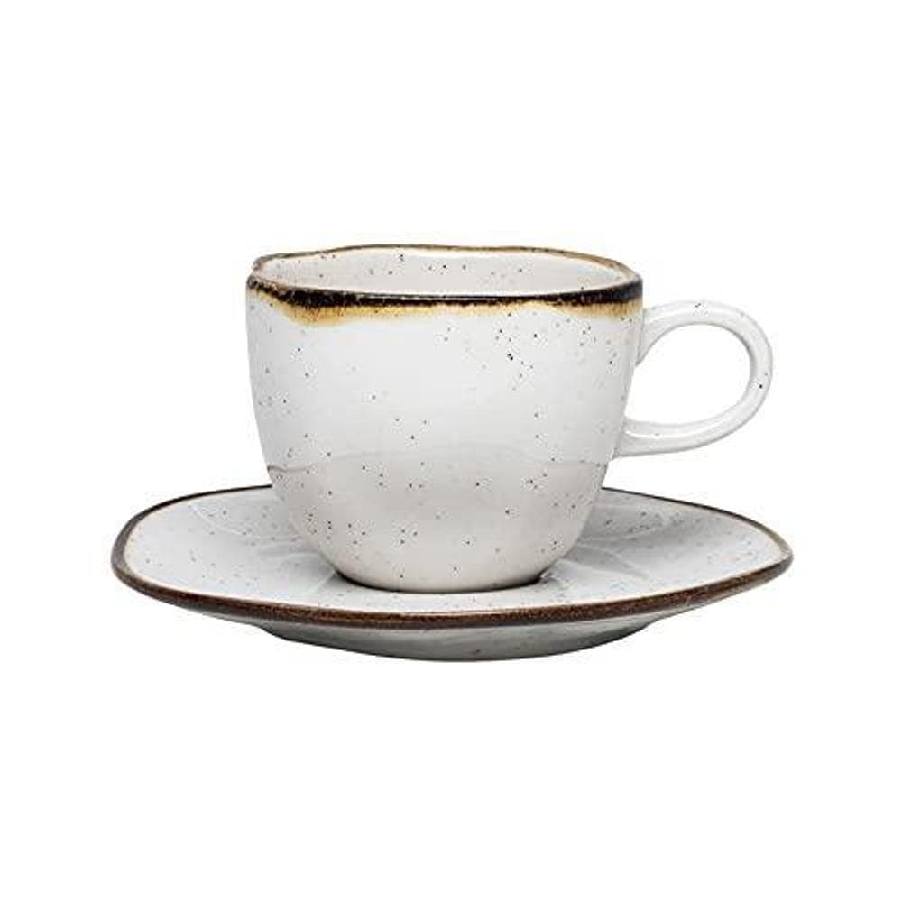 Xícara De Chá Ryo Maresia Com Pires Oxford