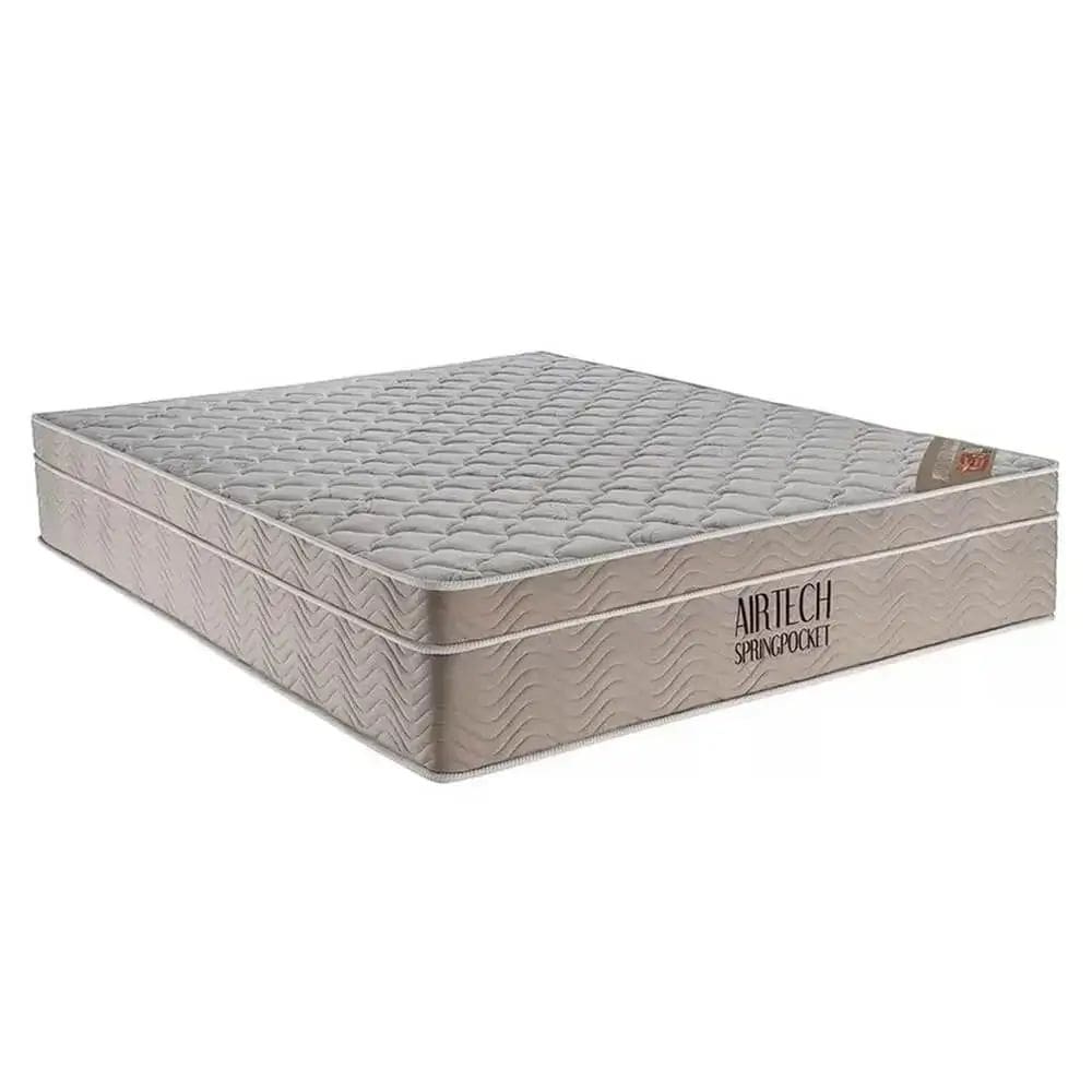 Colchão Airtech Spring Casal 25x188x138cm De Molas Ensacadas Ortobom Cor Bege