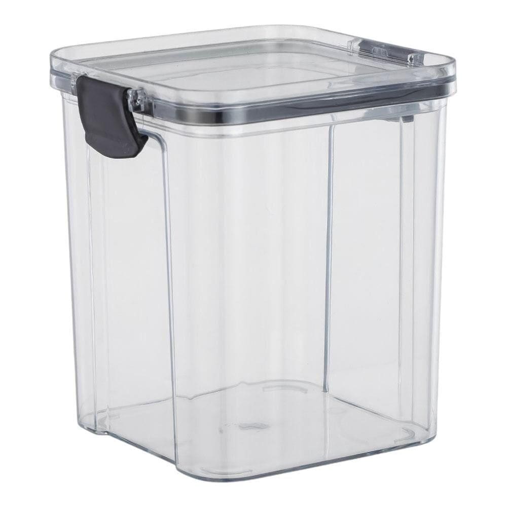 Pote Hermético Quadrado 900ml Com Tampa Segura - Armazenamento Prático E Elegante