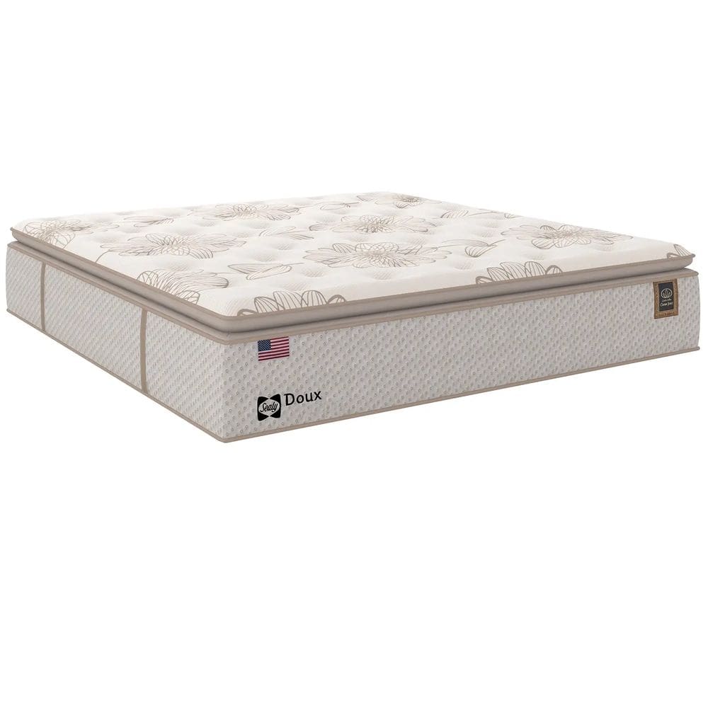 Colchão Doux Casal Molas Lfk 36x188x138cm Sealy Cor Bege