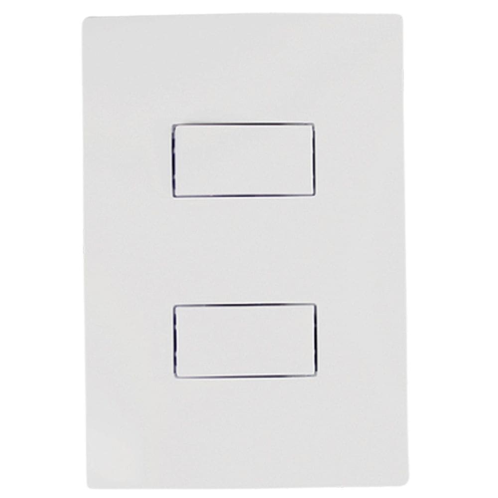 Conjunto Interruptor Duplo 10A Branco I9 9424 Ilumi