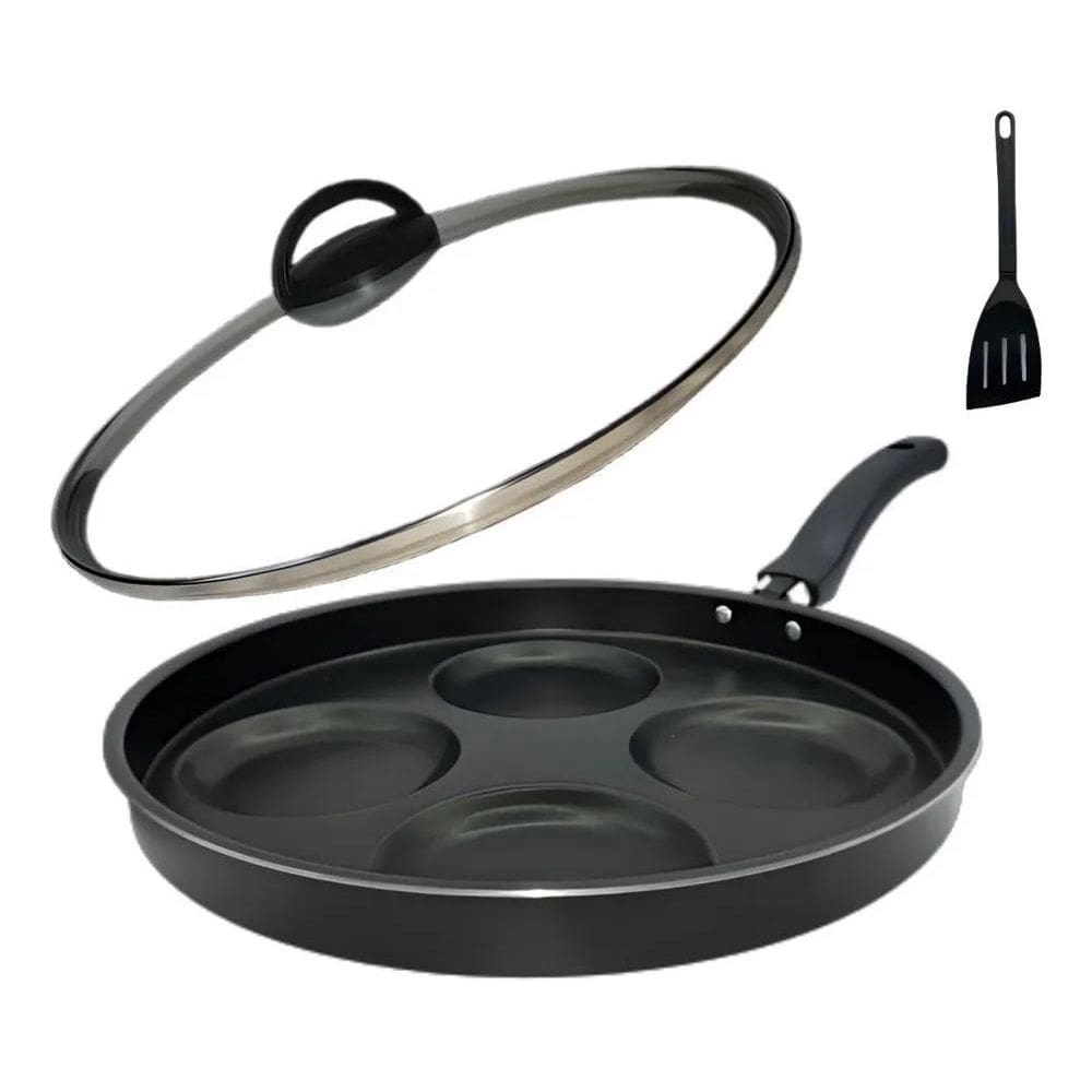 2X Frigideira 4 Em 1 Multiuso Antiaderente Ovos Hamburguer C