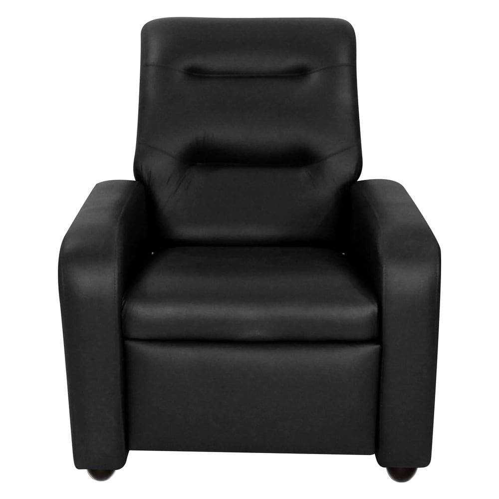 Poltrona Classic em Linho Reclinável Matrix Cor Preto